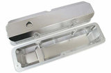 Mr. Gasket fabricated aluminum valve covers silver finish Ford black 6872G