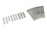 Mr. Gasket fabricated aluminum valve covers silver finish Ford black 6874G