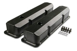 Mr. Gasket fabricated aluminum valve covers black finish 6876BG Ford 2493