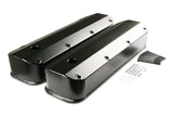 Mr. Gasket Fabricated Aluminum Valve Covers - Black Finish - 6880BG