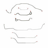 t 69 Chevy Malibu Hardtop w/ Manual Drum Brake, Complete Brake Line CBK0294SS Fine Lines