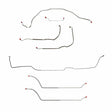 t 69 Chevy Malibu Hardtop w/ Power Drum Brakes, Complete Brake Line CBK0295SS Fine Lines