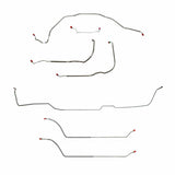 t 69 Chevy Malibu Hardtop w/ Power Drum Brakes, Complete Brake Line CBK0295SS Fine Lines