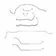 t 69 Chevy Malibu w/ Power Disc Brakes, Complete Brake Line Kit CBK0299SS Fine Lines