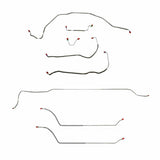 t 69 Chevy Malibu w/ Power Disc Brakes, Complete Brake Line Kit CBK0299SS Fine Lines