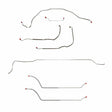 Complete Brake Line Kit for 69 Chevy Malibu w/ Power drum brakes stainless steel