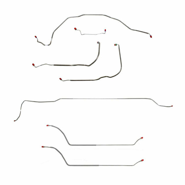 Complete Brake Line Kit for 69 Chevy Malibu w/ Power drum brakes stainless steel