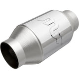 MagnaFlow universal catalytic converter 2.5 inch inlet/outlet stainless steel polished CARB compliant 69006
