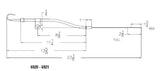 Mr. Gasket oil dipstick and tube Ford chrome polished steel 6920