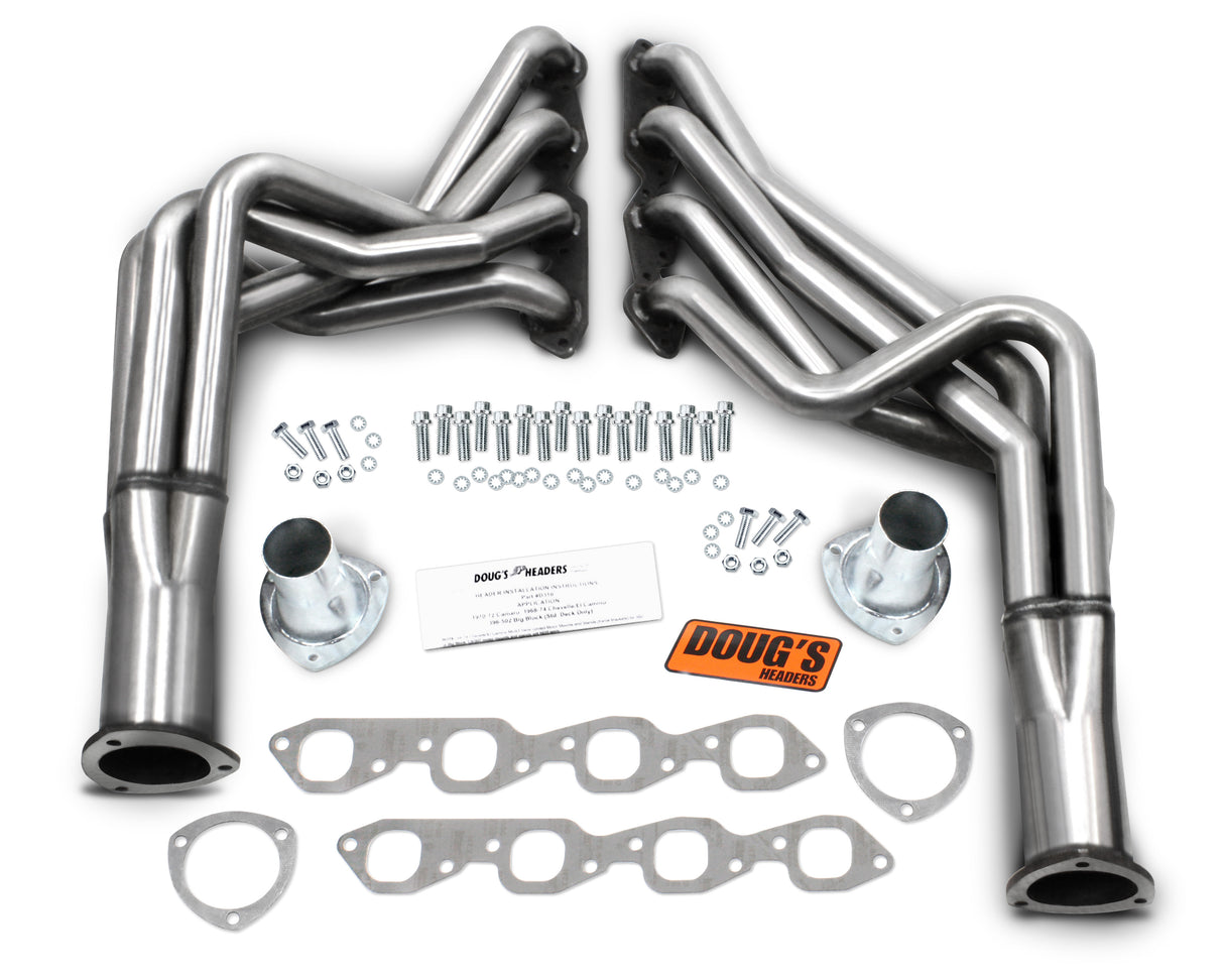 Long Tube Headers for 70-81 GM F/A Body 396-502 BBC 1-7/8in Primary D316-SS