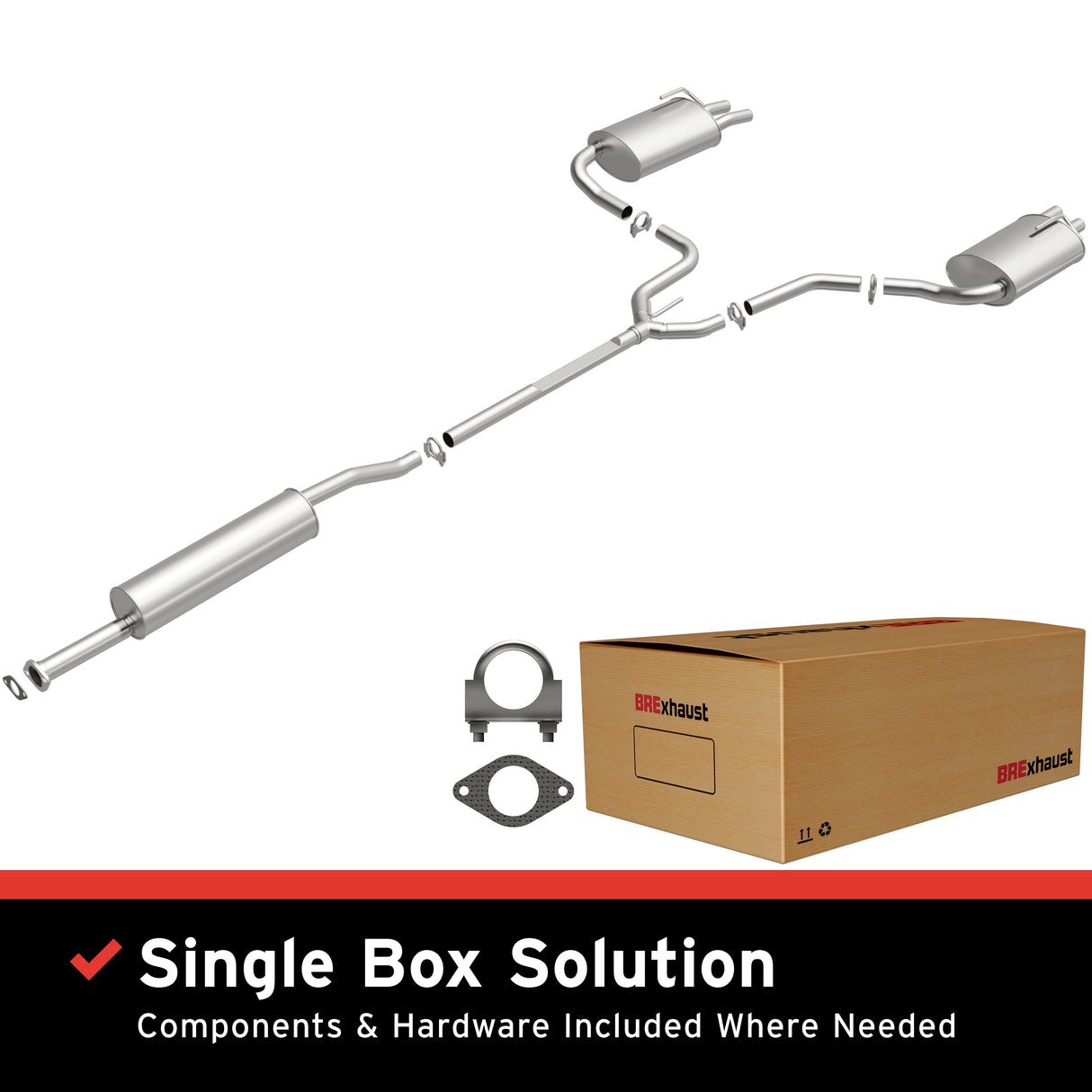t 2004-2008 Nissan Maxima Direct-Fit Replacement Exhaust System 106-0546 Brexhaust