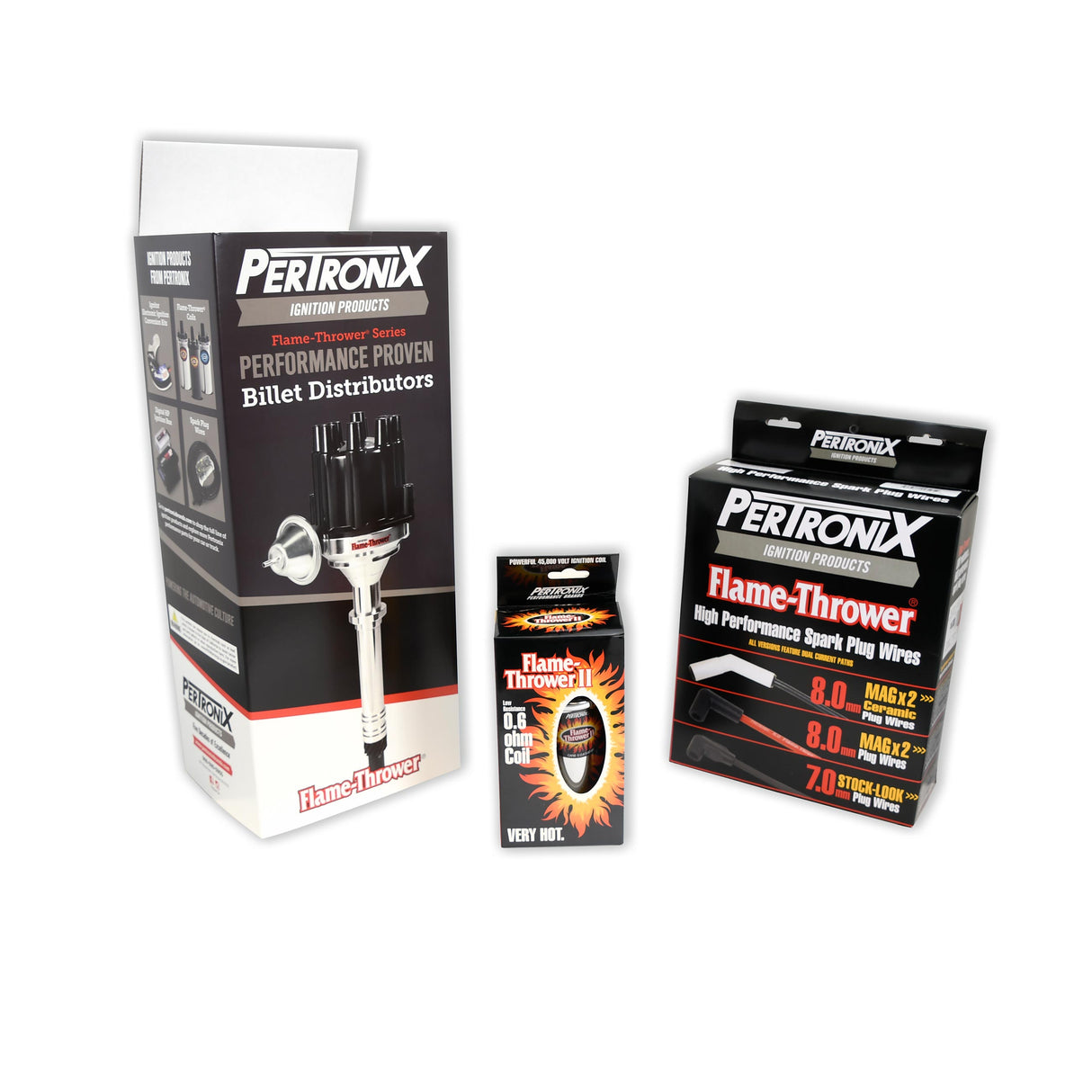 PerTronix Ignitor II electronic ignition kit Ford chrome black D100700