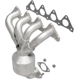 Catalytic Converter with Integrated Exhaust Manifold for HM Grade Federal / EPA Compliant Direct-Fit Manifold Catalytic