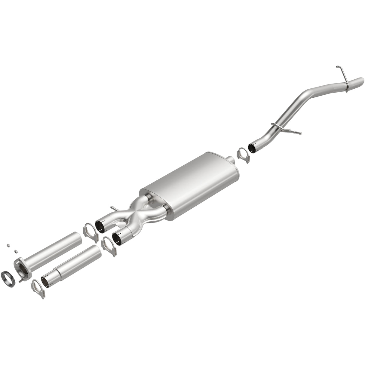 2003-2006 Hummer H2 Direct-Fit Replacement Exhaust System 106-0538 aluminized steel
