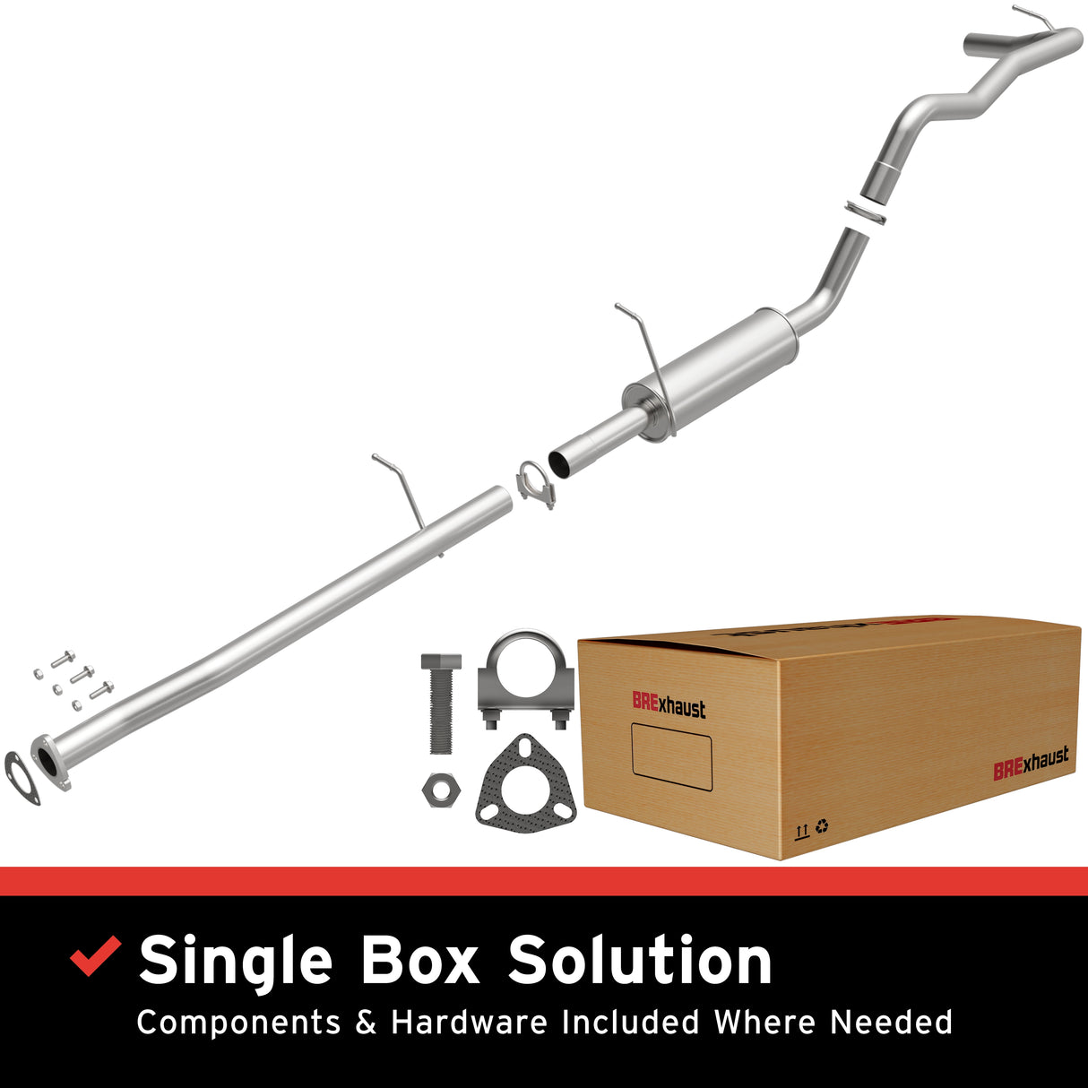 Fits Direct-Fit Replacement Exhaust System 106-0650