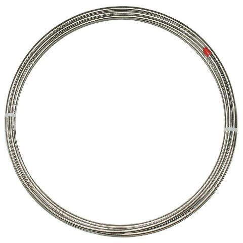 3/8 inch Fuel Line Tubing Roll; 20 foot; Steel Fine Lines 6OMR