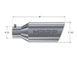 MBRP performance muffler T304 stainless steel black coated carbon fiber tip T5126