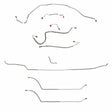 Complete Brake Line Kit for 70 Chevy Malibu w/ Manual disc brakes stainless steel