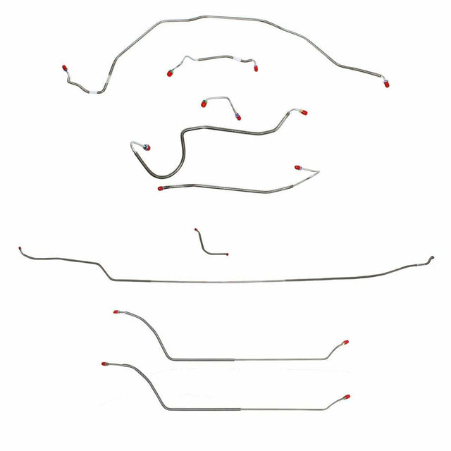 Complete Brake Line Kit for 70 Chevy Malibu w/ Manual disc brakes stainless steel