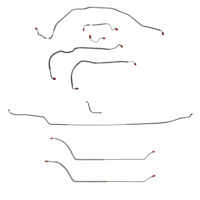 Complete Brake Line Kit for 70 Chevy Malibu w/ Power disc brakes stainless steel