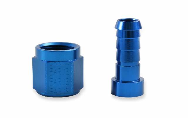 Auto-Crimp Hose End - Straight - Size -8 - Blue - 700108ERL AN fitting