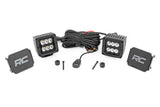 Fits Jeep Gladiator JT (18-24) LED Light Kit; Cowl Mount; 2" Black Pair; 70062