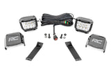 Fits Jeep Cherokee KL (14-21) LED Light Kit; Ditch Mount; 3" OSRAM; Wide; 70082