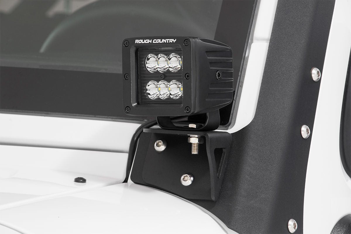 2 Inch Black Series LED Light Pods; Pair; Flood 70133BL