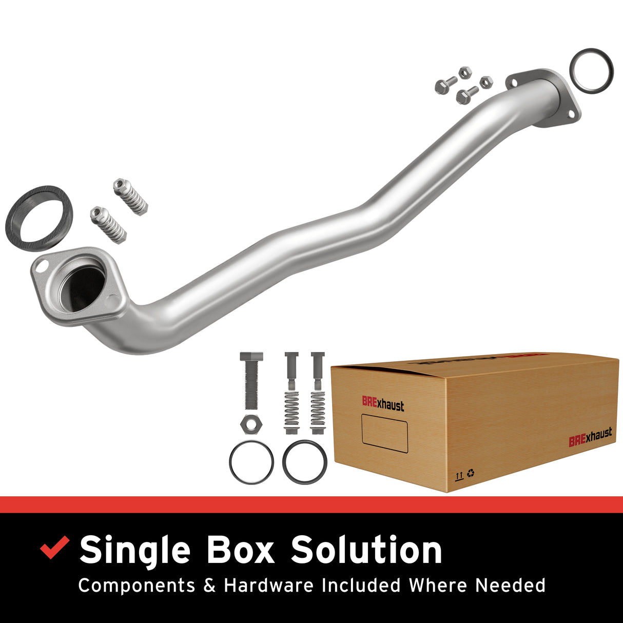2009-2015 Toyota Venza Direct-Fit Front Pipe Kit 107-0243 stainless steel