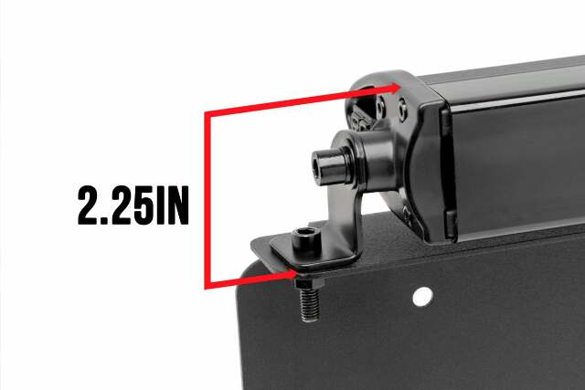 LED Light Kit; License Plate Mount; 8" Single Row Black Series 70183