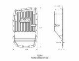 B&M Hi-Tek Deep Trans Pan for Ford 6R80/6R100 Transmissions - 70394