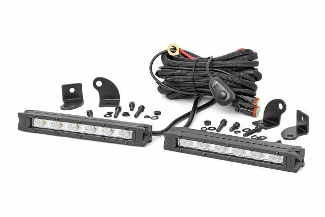 6 Inch Chrome Series LED Light Bar; Slim Line; Pair 70406A