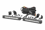 6 Inch Chrome Series LED Light Bar; Slim Line; Pair 70406A