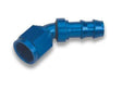 Super Stock™ 45 Degree -8 Female to 1/2 Barb - 704609ERL AN fitting aluminum