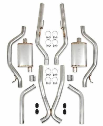 Hooker Fits 1973-1974 GM C10/15 2WD Short Bed, Cat-Back Exhaust System 70501417-RHKR for 1973-1974 C10
