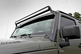 Fits Wrangler JK(07-18) LED Light Windshield Mnt 50" Black Dual DRL 70504BLDRL