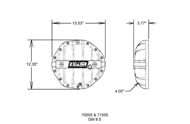 Hi-Tek Aluminum Differential Cover for GM 9.5-inch 14-bolt