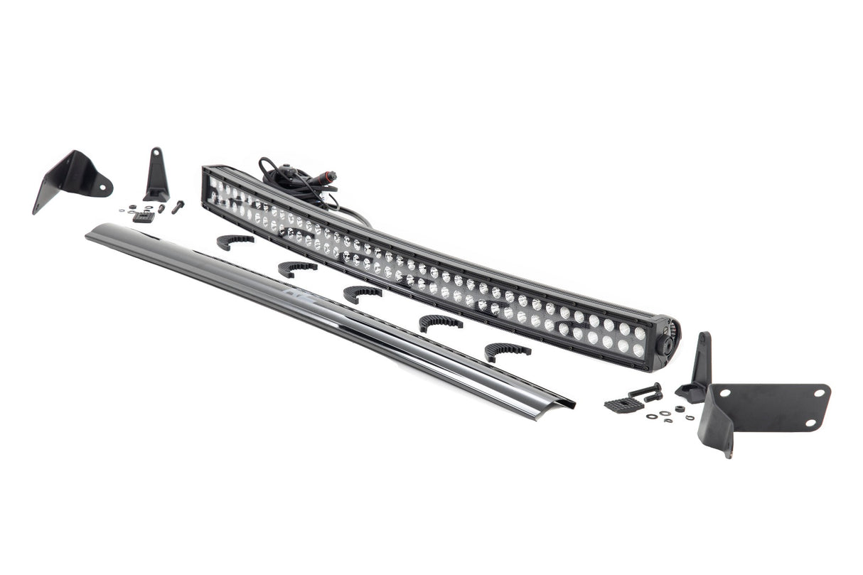 Fits Ram 2500/3500 4WD(10-18) LED Light Bumper Mount 40" Black Dual Row 70570B