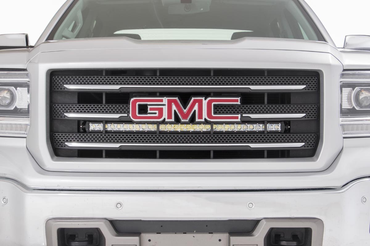 Fits Chevy 1500(14-18 &Classic) LED Light Behind Grille Mount 30" Chrome 70625