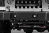 Fits Jeep Wrangler JK (10-18) LED Light Kit; Fog Mount; 2" Black Pair; 70630