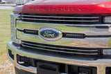 Fits Ford F-250 SD (17-19) LED Light Kit; Grille Mount; 8" Black Pair; 70697