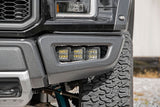 Fits Ford Raptor(17-20) LED Light Fog Mount Triple 2" Black Pair 70700DRLA