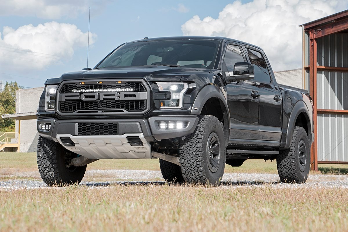 Fits Ford Raptor4WD(17-20) LED Light Kit Grille Mount 30" Black Single Row 70702