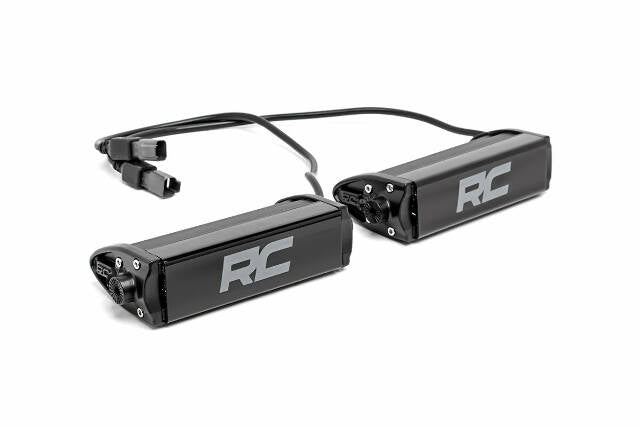 6 Inch Black Series LED Light Bar; Single Row; Pair 70706BL