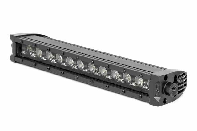 12 Inch Black Series LED Light Bar; Single Row; Amber DRL 70712BLDRLA