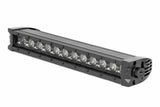 12 Inch Black Series LED Light Bar; Single Row; Amber DRL 70712BLDRLA
