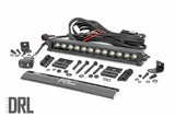 12 Inch Black Series LED Light Bar; Single Row; Amber DRL 70712BLDRLA