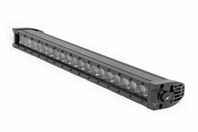 20 Inch Black Series LED Light Bar; Single Row; Amber DRL 70720BLDRLA