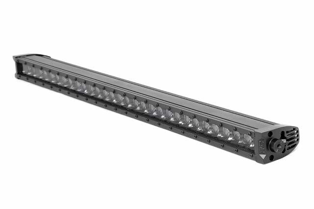 30 Inch Black Series LED Light Bar; Single Row; Cool White DRL 70730BLDRL