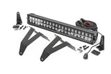 Fits Ram 1500 2&4WD (19-24) LED Light Kit Bumper Mount 20" Black Dual Row 70779